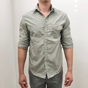 J. Crew Men’s Gray Long Sleeve Button Down